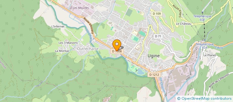 localisation de l'entreprise SCI LA CHARLESIENNE  UGINE