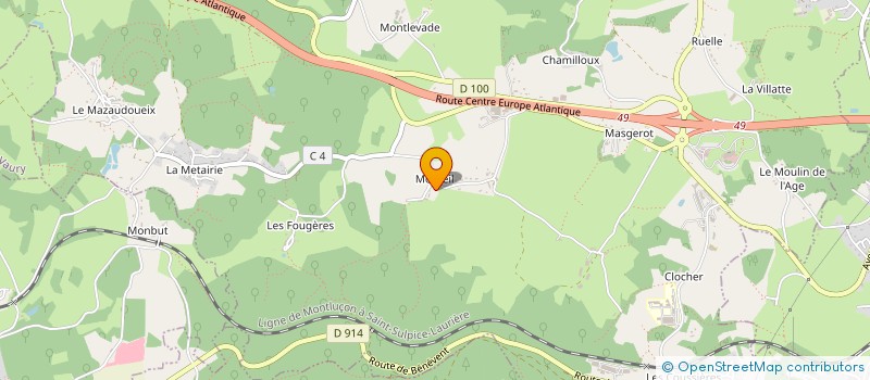 localisation de l'entreprise SCI LA CHARMILLE à SAINT-SULPICE-LE-GUERETOIS