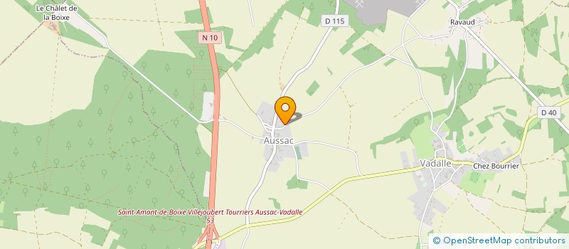 localisation de l'entreprise SCI LA CHARMILLE à AUSSAC-VADALLE