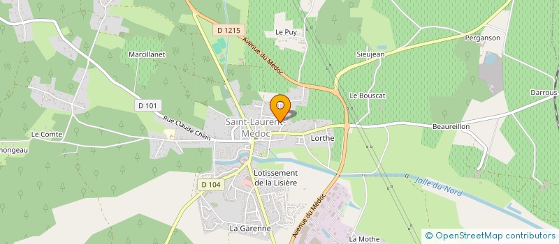 localisation de l'entreprise SCI LA CHARMILLE  SAINT-LAURENT-MEDOC