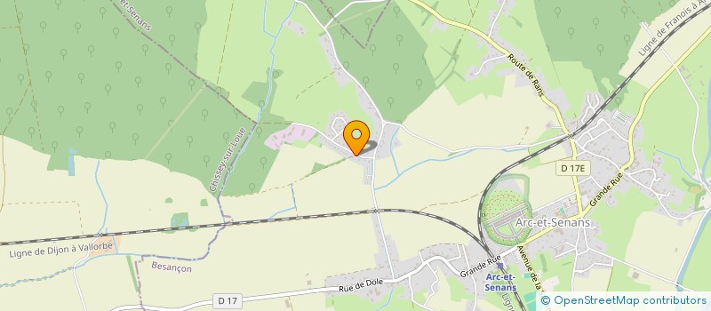 localisation de l'entreprise SCI LA CHARMOTE  ARC-ET-SENANS