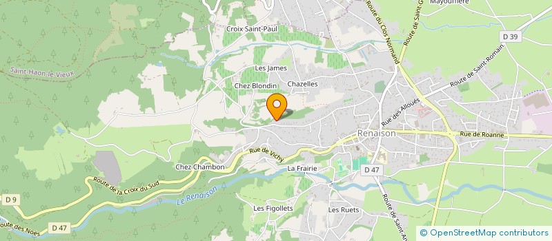 localisation de l'entreprise SCI LA CHAROLAISE  RENAISON