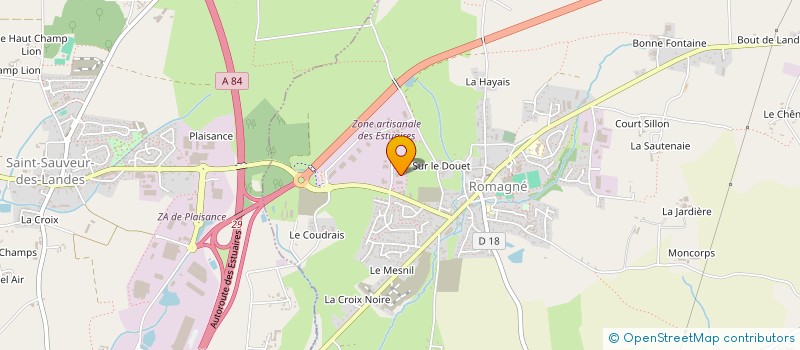 localisation de l'entreprise SCI LA CHARPENTE  LECOUSSE