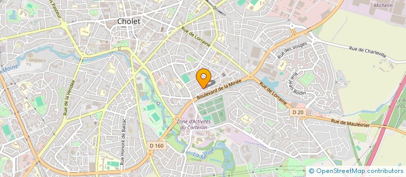 localisation de l'entreprise SCI LA CHARPENTERIE à CHOLET