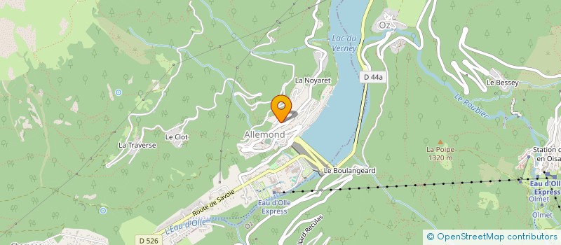 localisation de l'entreprise SCI LA CHARRIERE  ALLEMOND