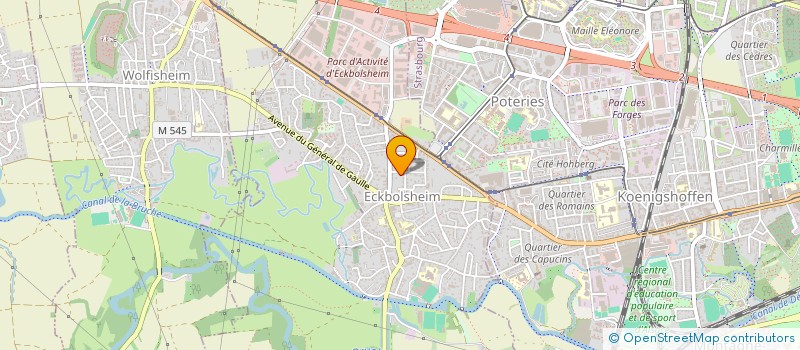 localisation de l'entreprise SCI LA CHARRUE  ECKBOLSHEIM