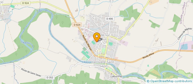 localisation de l'entreprise SCI LA CHARTREUSE  CAZERES SUR L'ADOUR