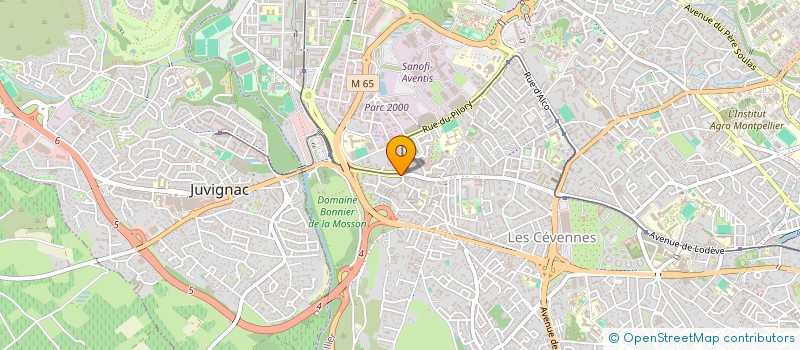 localisation de l'entreprise SCI LA CHARTREUSE à MONTPELLIER
