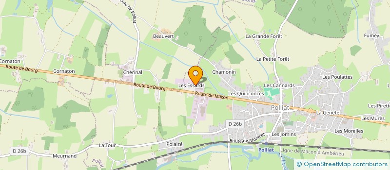 localisation de l'entreprise SCI LA CHARTREUSE à POLLIAT