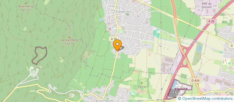 localisation de l'entreprise SCI LA CHARTREUSE  CHATENOIS