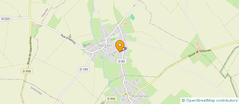 localisation de l'entreprise SCI LA CHASSE à VERTAIN