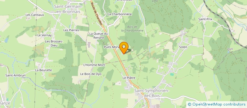 localisation de l'entreprise SCI LA CHASSERE  SAINT-LAURENT-EN-BRIONNAIS