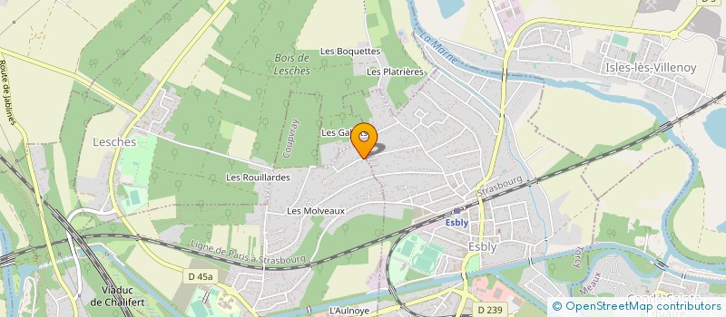 localisation de l'entreprise SCI LA CHATAIGNE  COUPVRAY