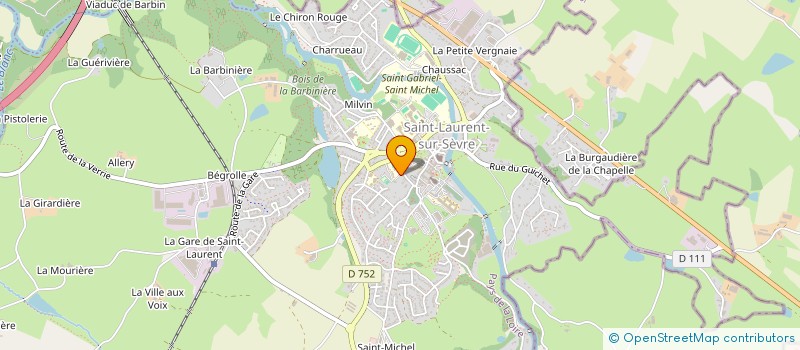 localisation de l'entreprise SCI LA CHATAIGNERAIE à SAINT-LAURENT-SUR-SEVRE