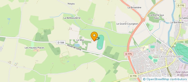 localisation de l'entreprise SCI LA CHATAIGNERAIE  LE LION D'ANGERS