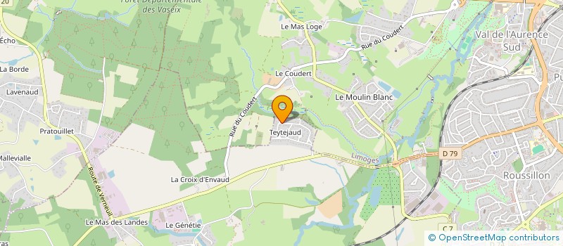 localisation de l'entreprise SCI LA CHATAIGNERAIE à ISLE