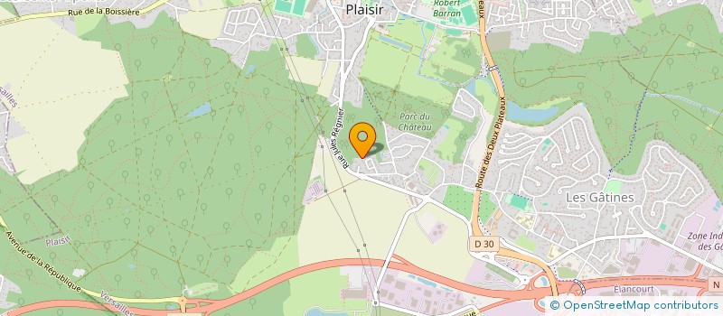 localisation de l'entreprise SCI LA CHATAIGNERAIE  PLAISIR