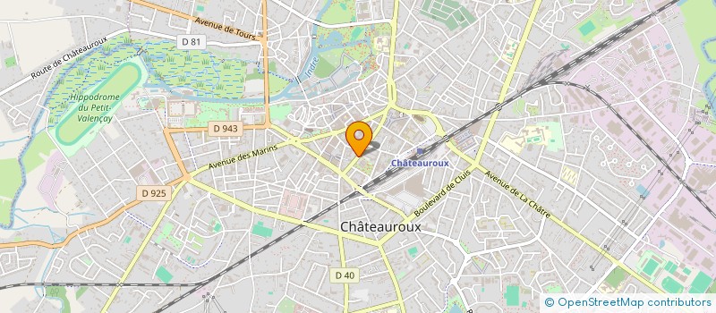 localisation de l'entreprise SCI LA CHATAIGNERAIE DE CHAMBON à CHATEAUROUX