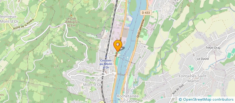 localisation de l'entreprise SCI LA CHATAIGNIERE II  COUZON-AU-MONT-D'OR