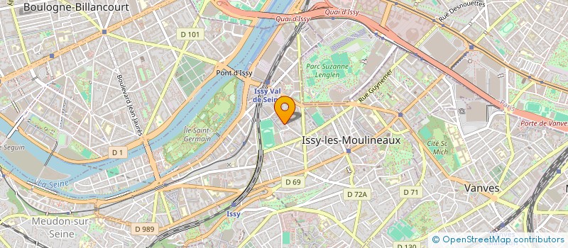 localisation de l'entreprise SCI LA CHATENIERE à ISSY-LES-MOULINEAUX