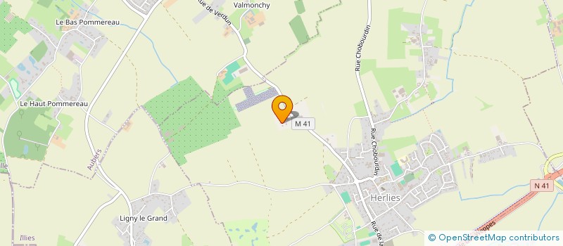 localisation de l'entreprise SCI LA CHAUDANE  HERLIES