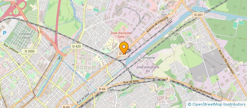 localisation de l'entreprise SCI LA CHAUDRONNERIE  RIEDISHEIM