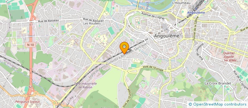 localisation de l'entreprise SCI LA CHAUME 312 à ANGOULEME