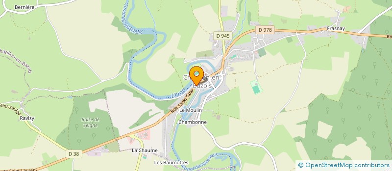 localisation de l'entreprise SCI LA CHAUME à ST MAURICE