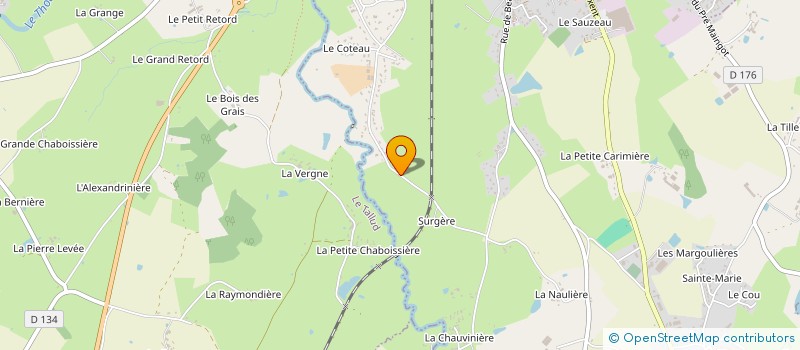 localisation de l'entreprise SCI LA CHAUME  POMPAIRE