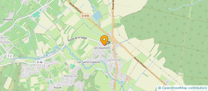 localisation de l'entreprise SCI LA CHAUME  MELLECEY