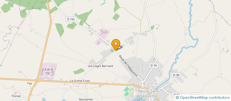 localisation de l'entreprise SCI LA CHAUME à NEUVY-SAINT-SEPULCHRE