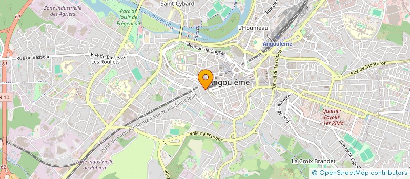 localisation de l'entreprise SCI LA CHAUME SAINT MARTIN à ANGOULEME
