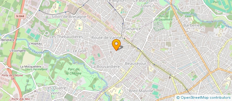 localisation de l'entreprise SCI LA CHAUMIERE  SAINT-HERBLAIN