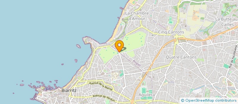 localisation de l'entreprise SCI LA CHAUMIERE à ANGLET