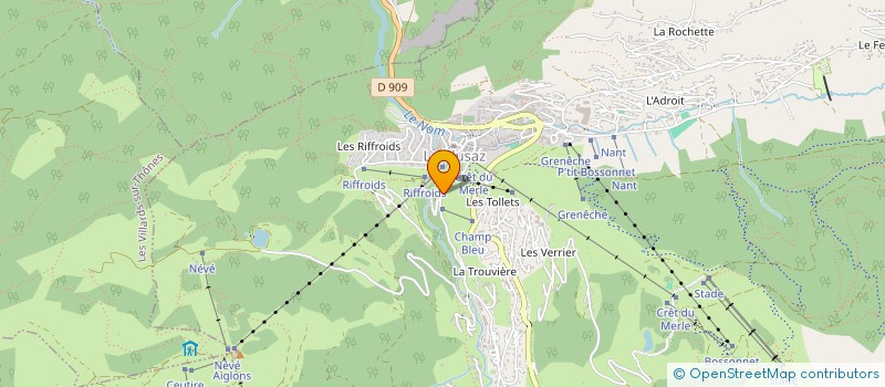 localisation de l'entreprise SCI LA CHAUMIERE à LA CLUSAZ