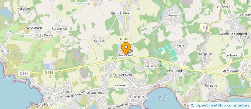 localisation de l'entreprise SCI LA CHAUMIERE à PLOEMEUR