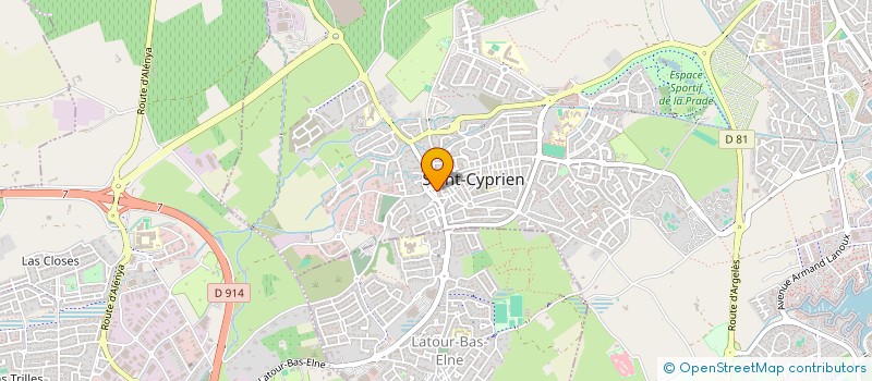 localisation de l'entreprise SCI LA CHAUMIERE  SAINT-CYPRIEN