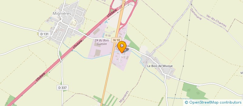 localisation de l'entreprise SCI LA CHAUMIERE à MIGNIERES