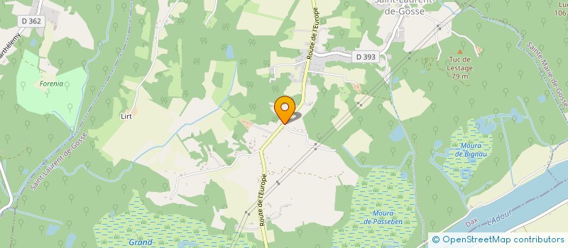 localisation de l'entreprise SCI LA CHAUMIERE  SAINT-LAURENT-DE-GOSSE