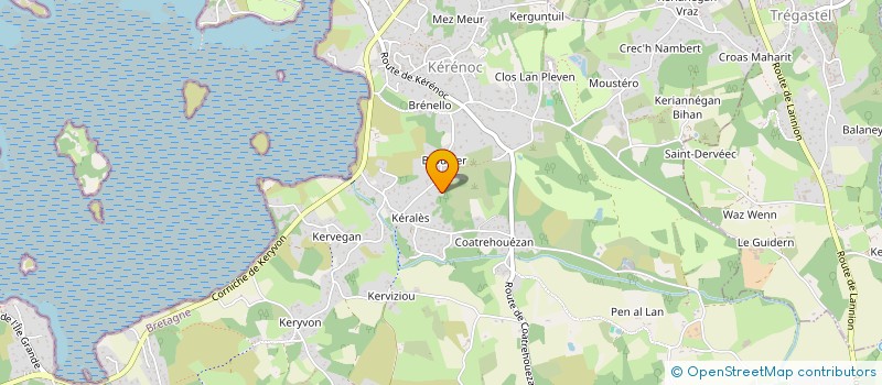 localisation de l'entreprise SCI LA CHAUMIERE  PLEUMEUR-BODOU