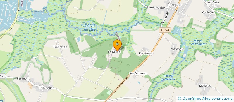 localisation de l'entreprise SCI LA CHAUMIERE ECOLOGIQUE DU GRENO à HERBIGNAC