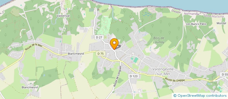 localisation de l'entreprise SCI LA CHAUMINE DES MOUTIERS  VARENGEVILLE-SUR-MER