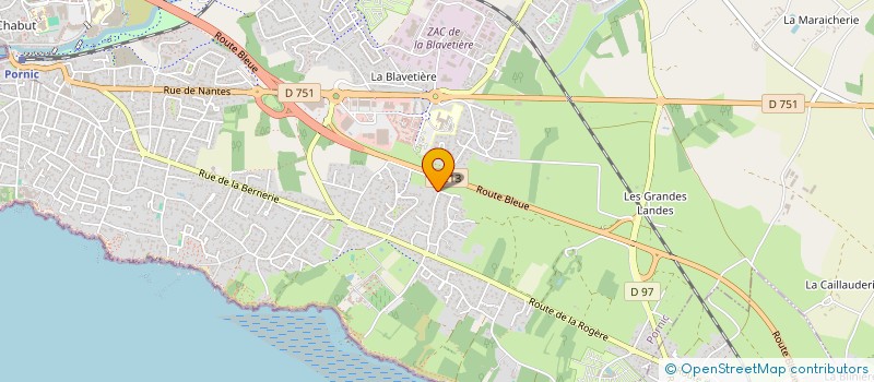localisation de l'entreprise SCI LA CHAUSSEE  PORNIC