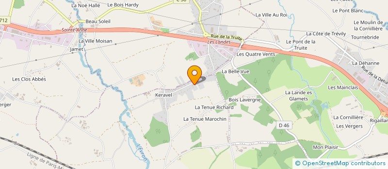 localisation de l'entreprise SCI LA CHAUVETAIS  LAMBALLE-ARMOR