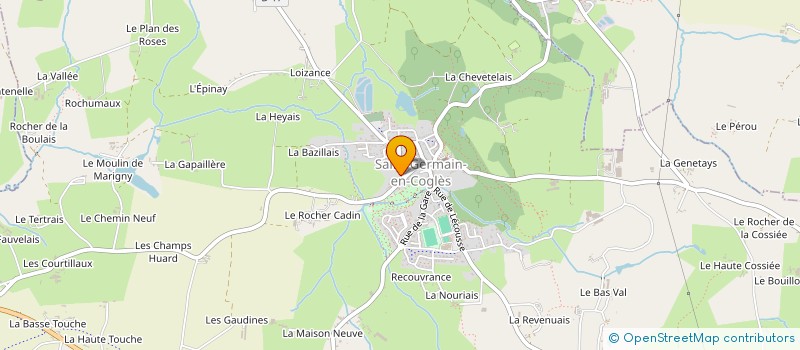localisation de l'entreprise SCI LA CHAUVIERE  SAINT-GERMAIN-EN-COGLES