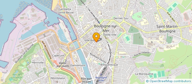 localisation de l'entreprise SCI LA CHAVANETTE à BOULOGNE-SUR-MER