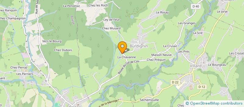 localisation de l'entreprise SCI LA CHAVANNE 74  BURDIGNIN