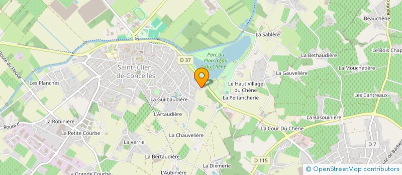 localisation de l'entreprise SCI LA CHEBUETTE 1887  SAINT-JULIEN-DE-CONCELLES