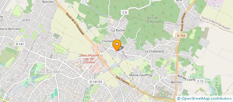 localisation de l'entreprise SCI LA CHENAIE  VAUX-SUR-MER