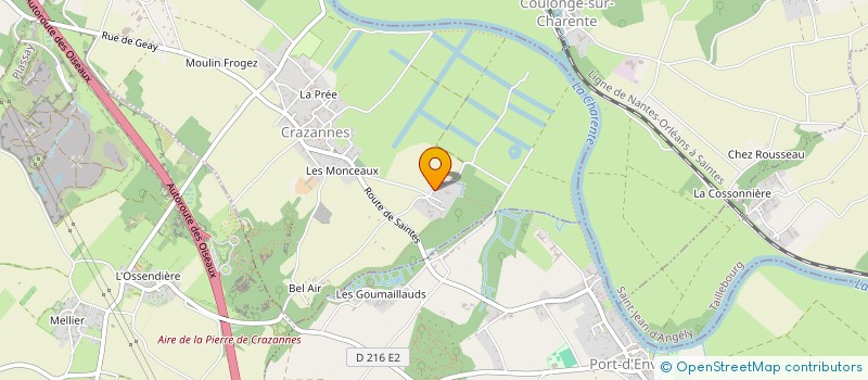 localisation de l'entreprise SCI LA CHENARDIERE  CRAZANNES